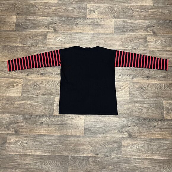 Stella McCartney Striped Long Sleeved T-Shirt Red Black Made in Italy Size 42 - Picture 4 of 13